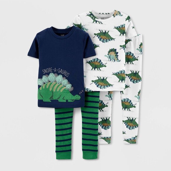 !PANTS ONLY! Toddler Boys' 2pc Dino 100% Cotton Pajama Pants - Picture 2 of 2
